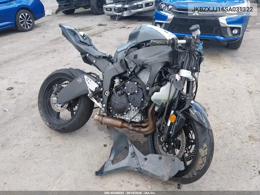 2025 Kawasaki Zx636 K VIN: JKBZXJJ16SA031322 Lot: 45396593