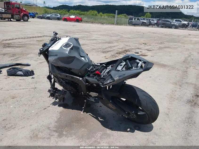 2025 Kawasaki Zx636 K VIN: JKBZXJJ16SA031322 Lot: 45396593