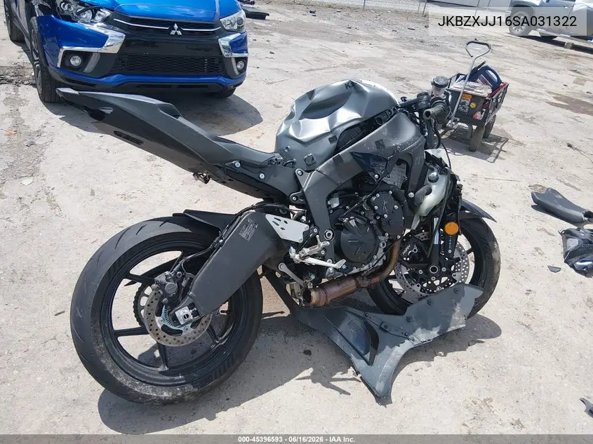 2025 Kawasaki Zx636 K VIN: JKBZXJJ16SA031322 Lot: 45396593