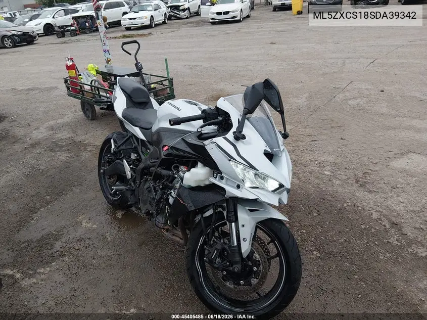 2025 Kawasaki Zx400 S VIN: ML5ZXCS18SDA39342 Lot: 45405485