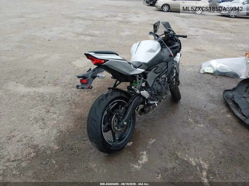 2025 Kawasaki Zx400 S VIN: ML5ZXCS18SDA39342 Lot: 45405485