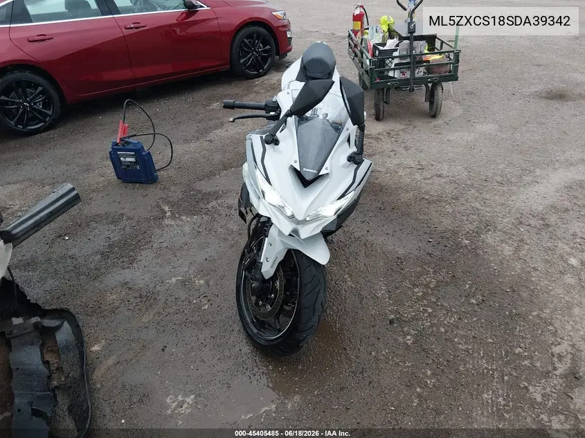 2025 Kawasaki Zx400 S VIN: ML5ZXCS18SDA39342 Lot: 45405485