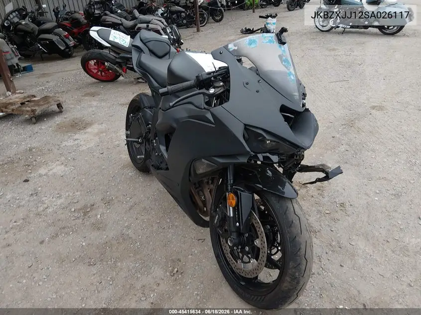 2025 Kawasaki Zx636 K VIN: JKBZXJJ12SA026117 Lot: 45415634