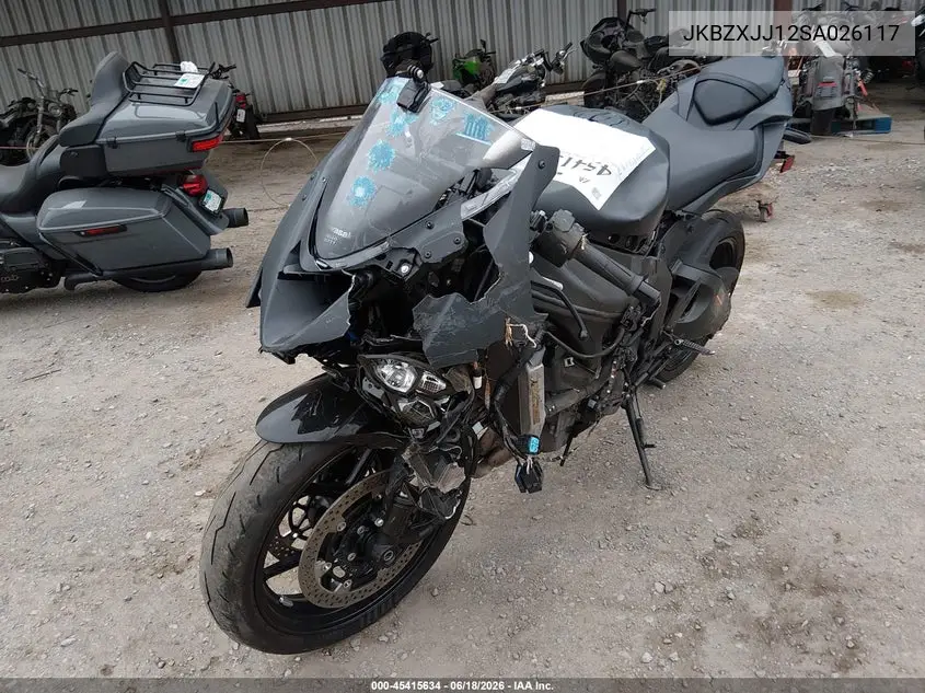 2025 Kawasaki Zx636 K VIN: JKBZXJJ12SA026117 Lot: 45415634