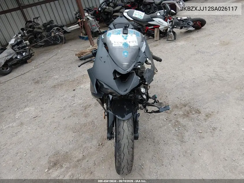 2025 Kawasaki Zx636 K VIN: JKBZXJJ12SA026117 Lot: 45415634