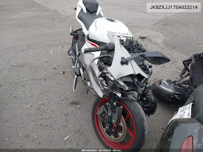 2025 Kawasaki Zx636 K VIN: JKBZXJJ17SA023214 Lot: 45422543