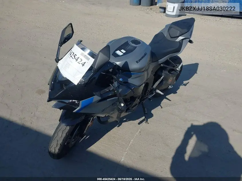 2025 Kawasaki Zx636 K VIN: JKBZXJJ18SA030222 Lot: 45425424