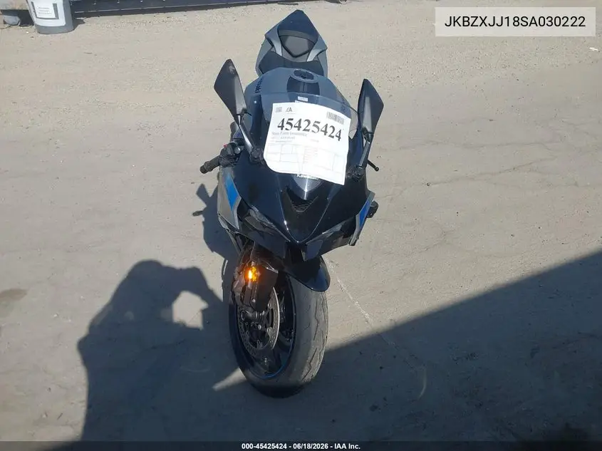 2025 Kawasaki Zx636 K VIN: JKBZXJJ18SA030222 Lot: 45425424