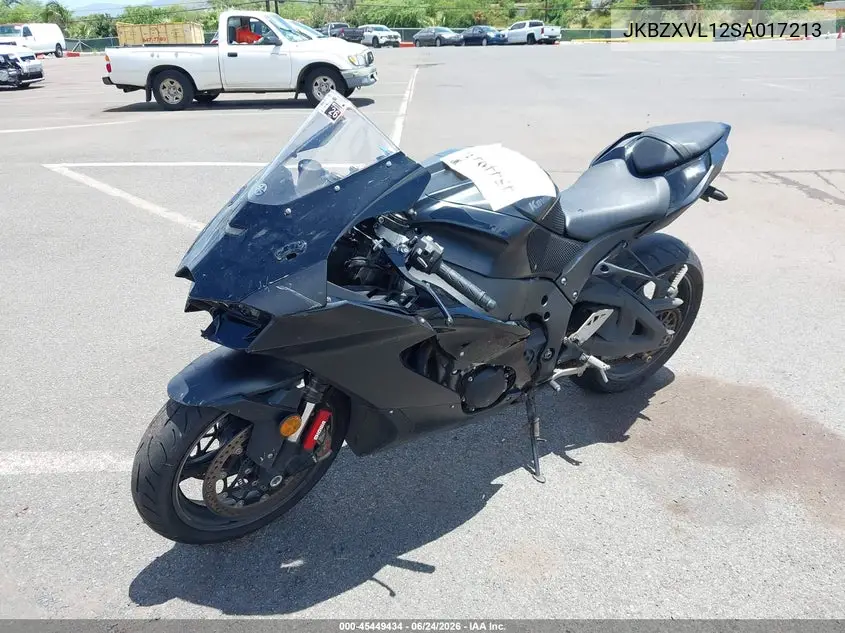 2025 Kawasaki Zx1002 L VIN: JKBZXVL12SA017213 Lot: 45449434