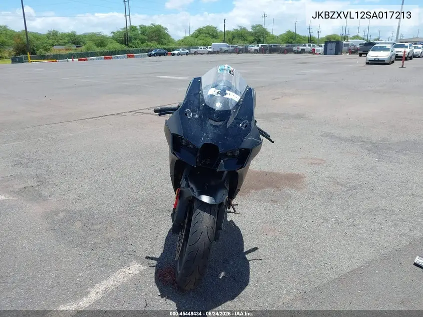 2025 Kawasaki Zx1002 L VIN: JKBZXVL12SA017213 Lot: 45449434