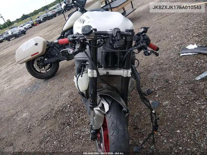 2025 Kawasaki Zx636 K VIN: JKBZXJK17SA010543 Lot: 45451888