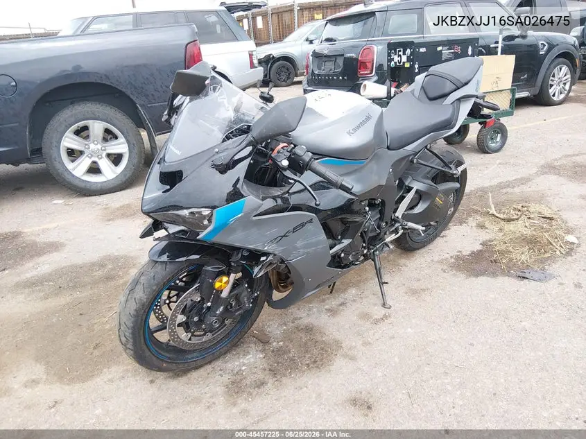 2025 Kawasaki Zx636 K VIN: JKBZXJJ16SA026475 Lot: 45457225