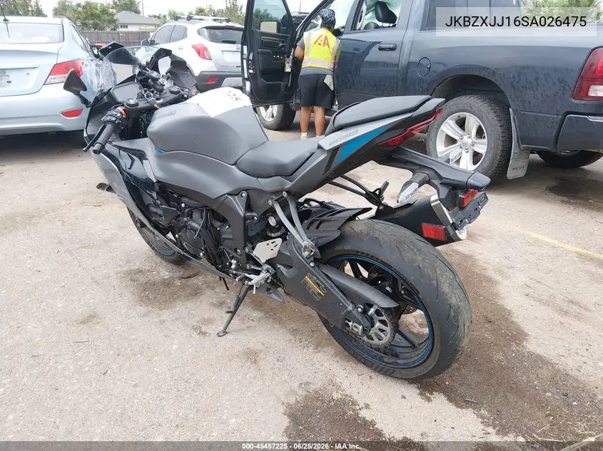 2025 Kawasaki Zx636 K VIN: JKBZXJJ16SA026475 Lot: 45457225