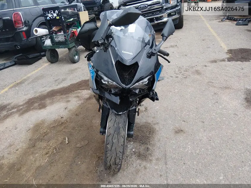 2025 Kawasaki Zx636 K VIN: JKBZXJJ16SA026475 Lot: 45457225