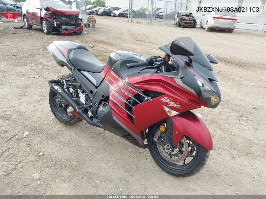 2025 Kawasaki Zx1400 J VIN: JKBZXNJ10SA021103 Lot: 45475704