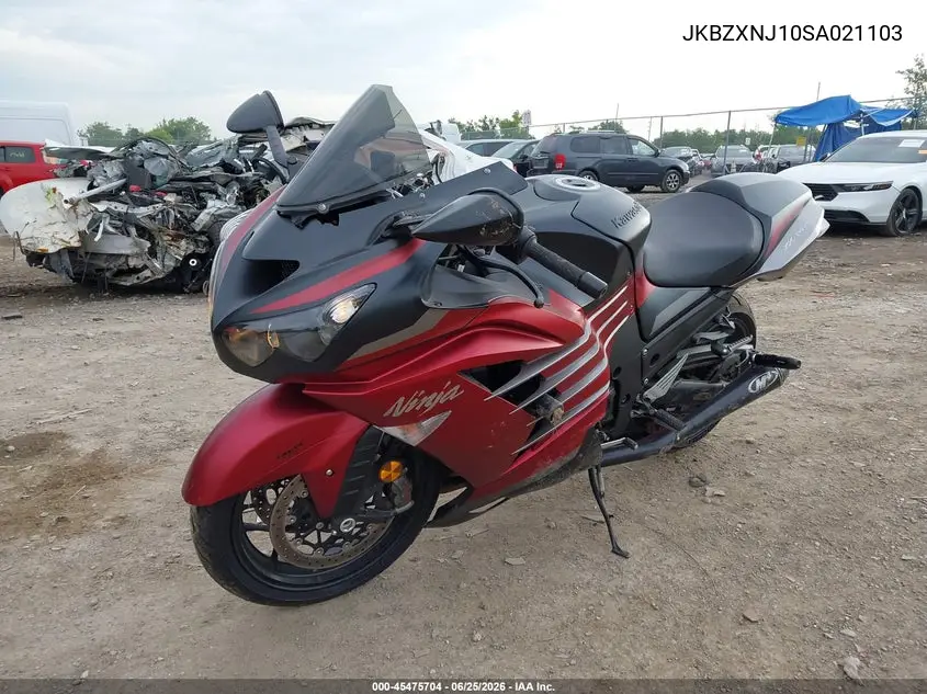 2025 Kawasaki Zx1400 J VIN: JKBZXNJ10SA021103 Lot: 45475704