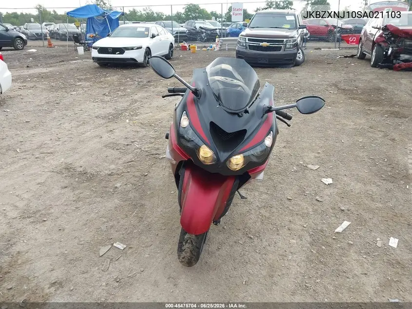 2025 Kawasaki Zx1400 J VIN: JKBZXNJ10SA021103 Lot: 45475704