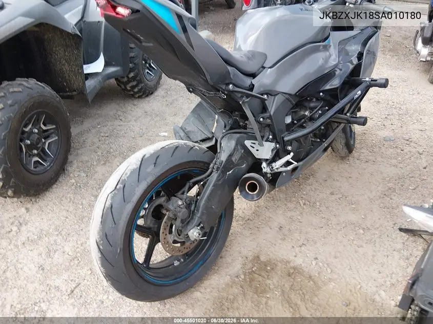 2025 Kawasaki Zx636 K VIN: JKBZXJK18SA010180 Lot: 45501020