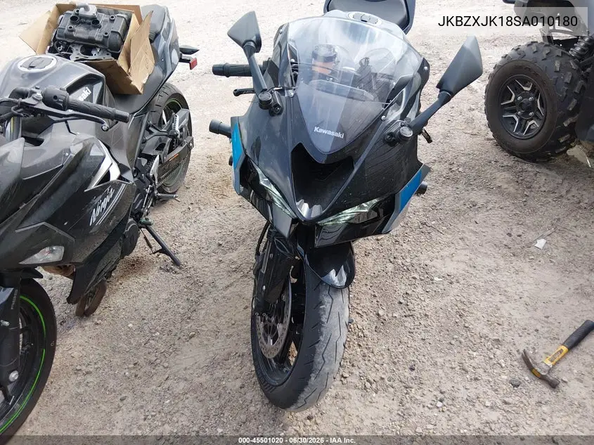 2025 Kawasaki Zx636 K VIN: JKBZXJK18SA010180 Lot: 45501020