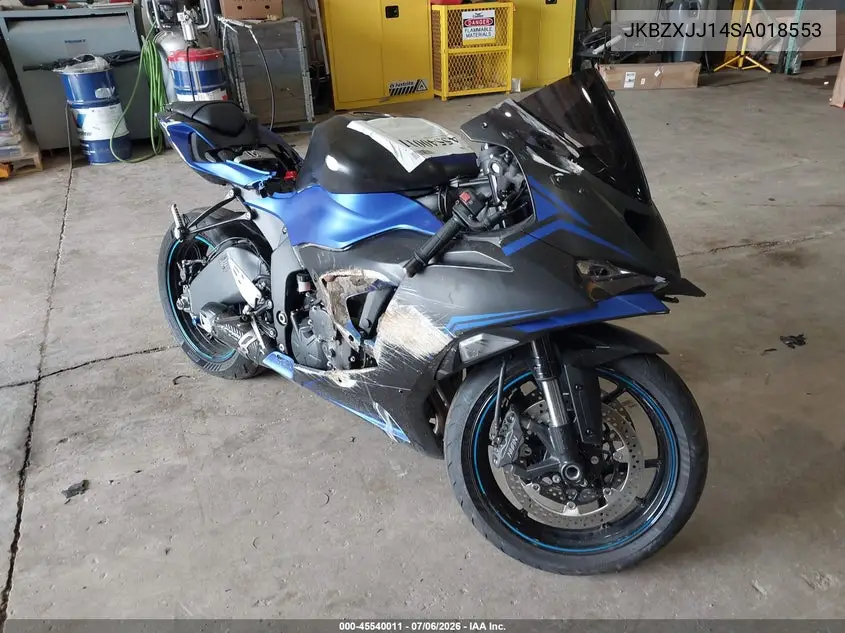 2025 Kawasaki Zx636 K VIN: JKBZXJJ14SA018553 Lot: 45540011