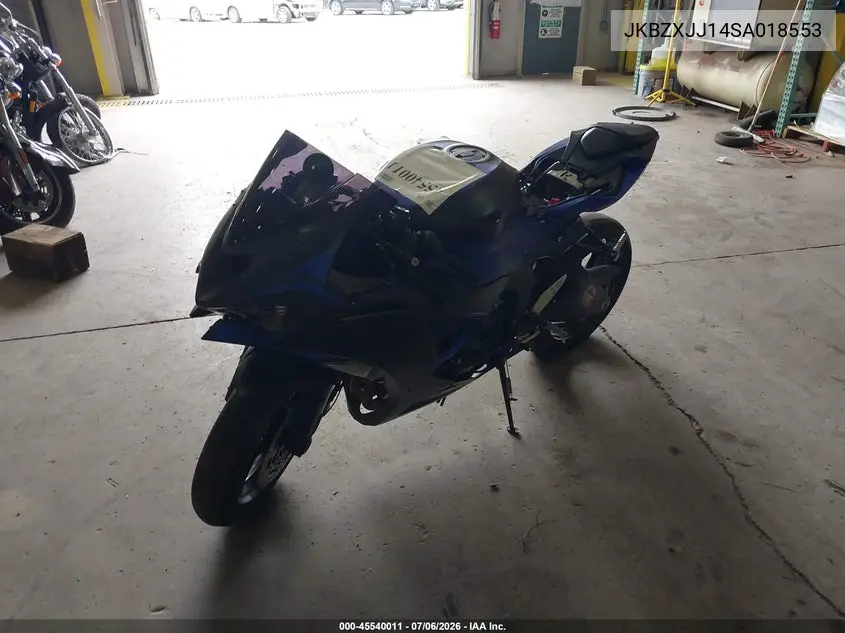 2025 Kawasaki Zx636 K VIN: JKBZXJJ14SA018553 Lot: 45540011