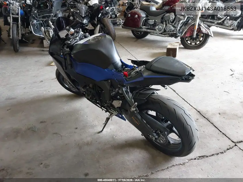 2025 Kawasaki Zx636 K VIN: JKBZXJJ14SA018553 Lot: 45540011
