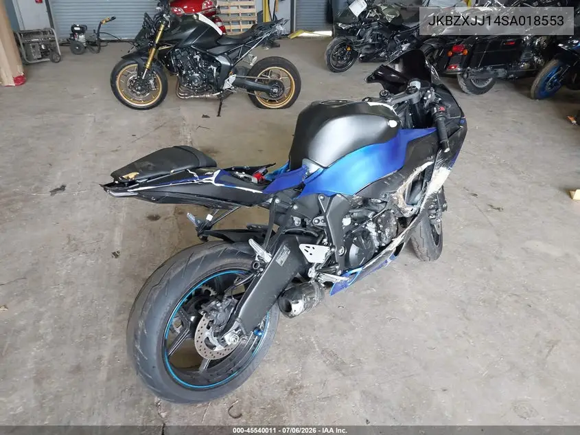 2025 Kawasaki Zx636 K VIN: JKBZXJJ14SA018553 Lot: 45540011