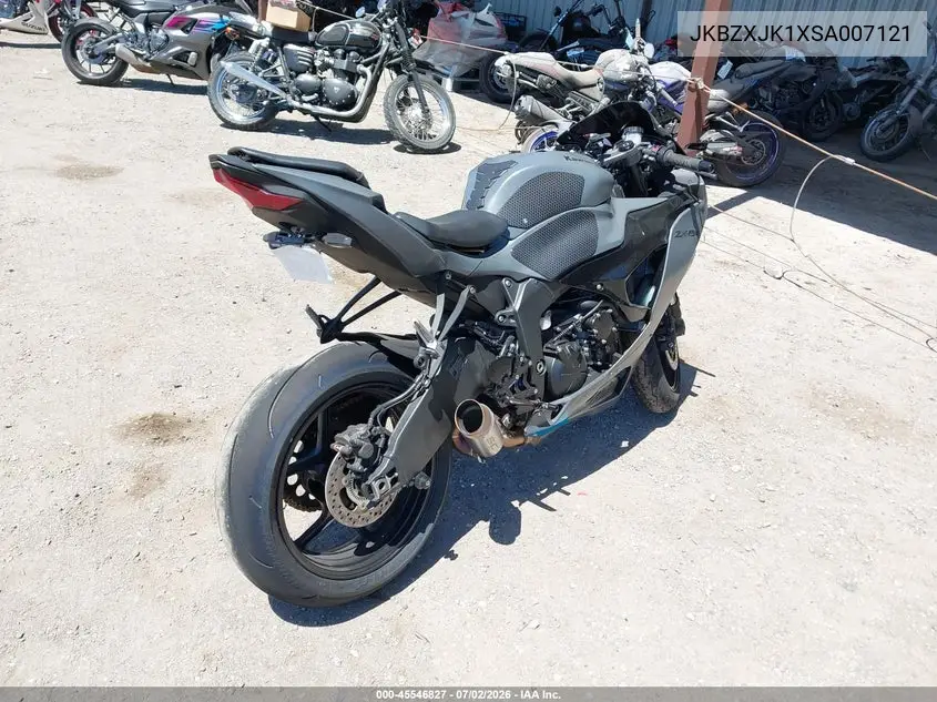 2025 Kawasaki Zx636 K VIN: JKBZXJK1XSA007121 Lot: 45546827