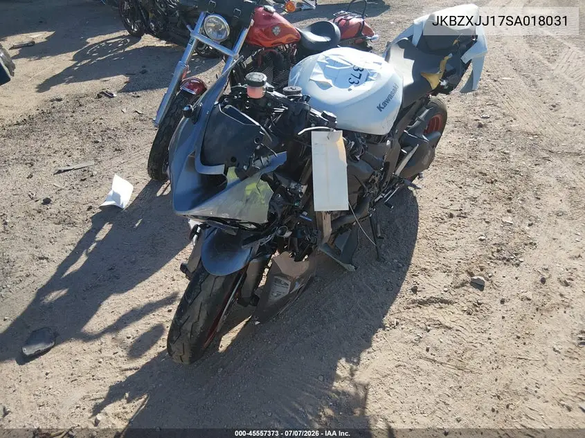 2025 Kawasaki Zx636 K VIN: JKBZXJJ17SA018031 Lot: 45557373
