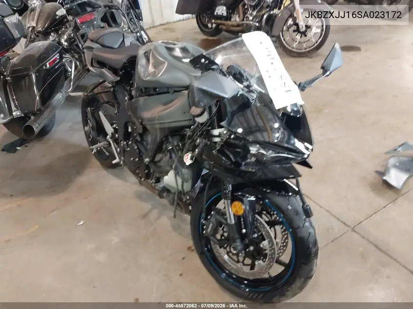 2025 Kawasaki Zx636 K VIN: JKBZXJJ16SA023172 Lot: 45572062