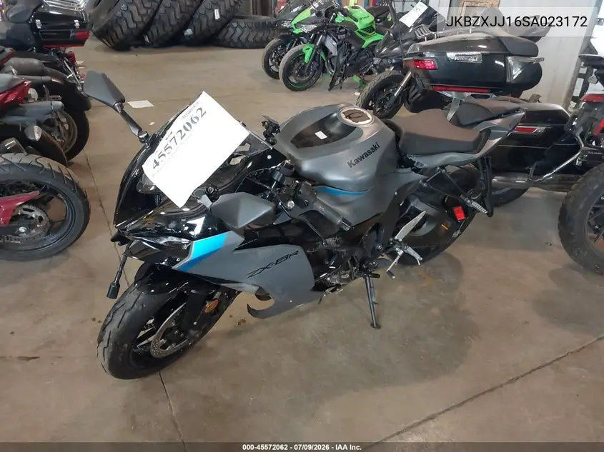 2025 Kawasaki Zx636 K VIN: JKBZXJJ16SA023172 Lot: 45572062