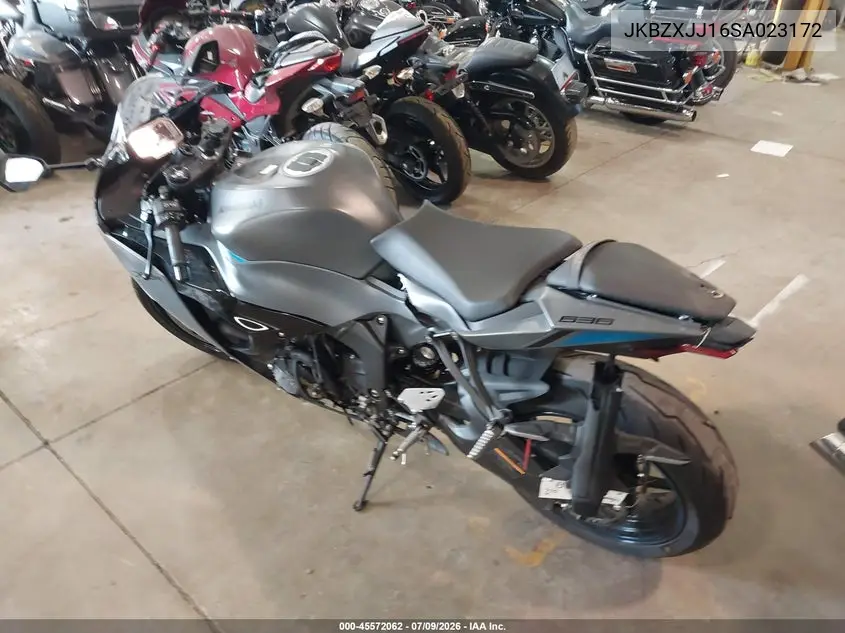 2025 Kawasaki Zx636 K VIN: JKBZXJJ16SA023172 Lot: 45572062