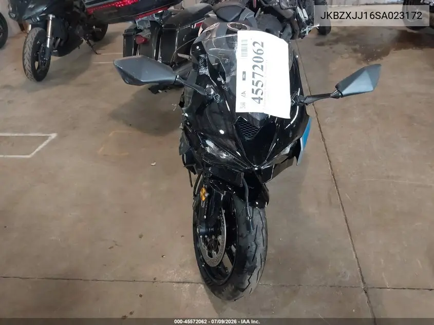 2025 Kawasaki Zx636 K VIN: JKBZXJJ16SA023172 Lot: 45572062