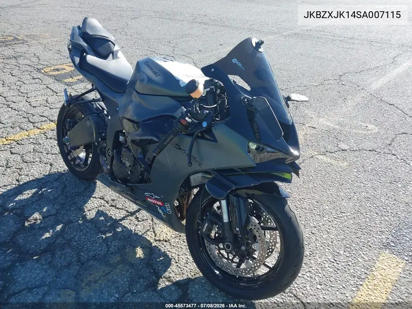 2025 Kawasaki Zx636 K VIN: JKBZXJK14SA007115 Lot: 45573477