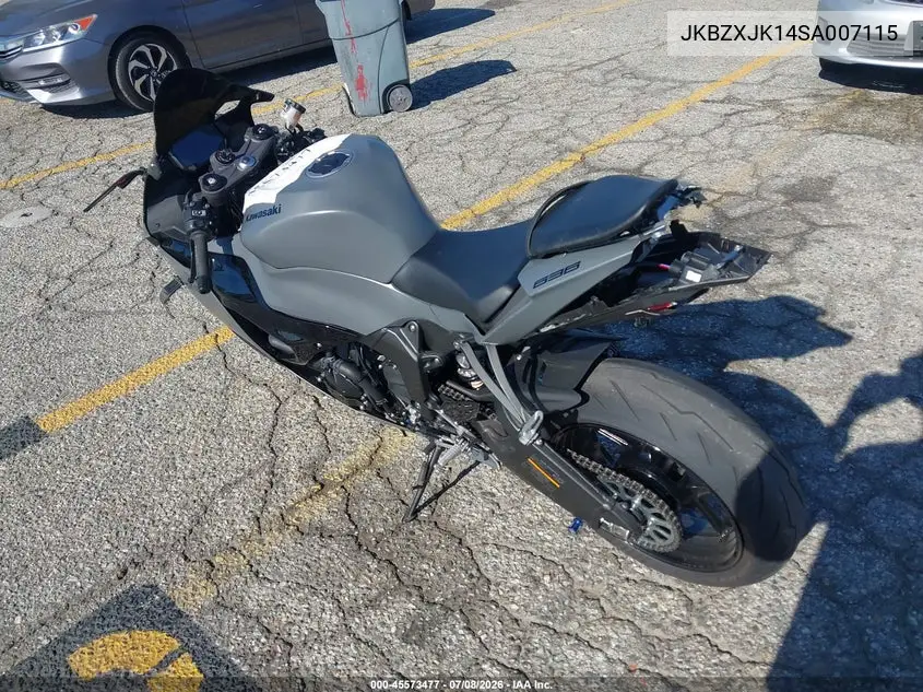 2025 Kawasaki Zx636 K VIN: JKBZXJK14SA007115 Lot: 45573477