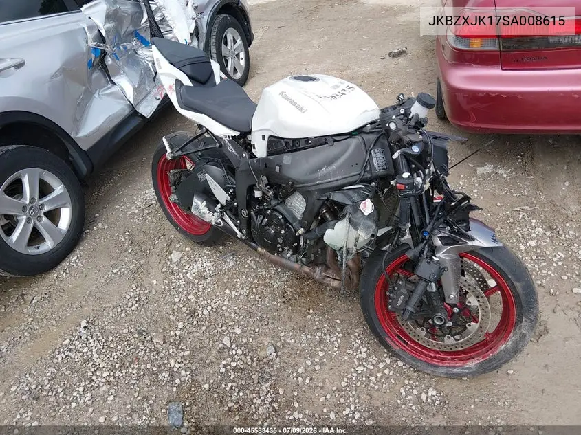2025 Kawasaki Zx636 K VIN: JKBZXJK17SA008615 Lot: 45583435