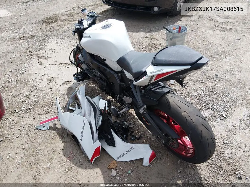 2025 Kawasaki Zx636 K VIN: JKBZXJK17SA008615 Lot: 45583435