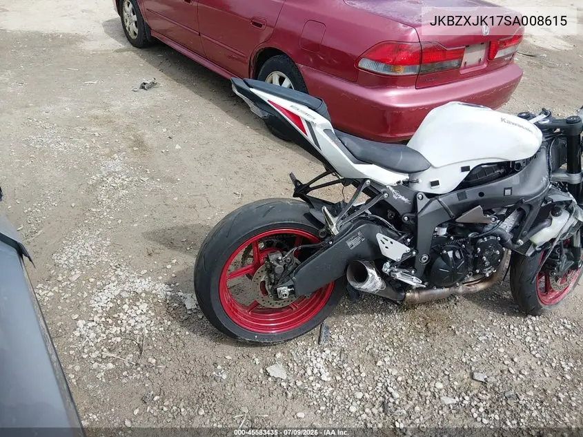 2025 Kawasaki Zx636 K VIN: JKBZXJK17SA008615 Lot: 45583435