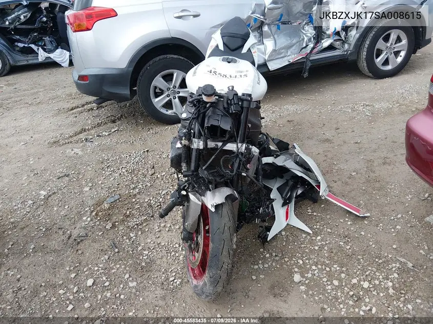2025 Kawasaki Zx636 K VIN: JKBZXJK17SA008615 Lot: 45583435