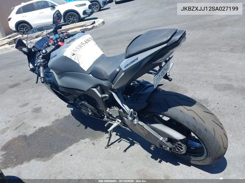 2025 Kawasaki Zx636 K VIN: JKBZXJJ12SA027199 Lot: 45585481
