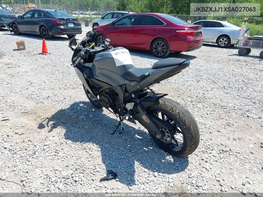 2025 Kawasaki Zx636 K VIN: JKBZXJJ1XSA027063 Lot: 45595228