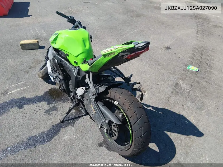 2025 Kawasaki Zx636 K VIN: JKBZXJJ12SA027090 Lot: 45599216