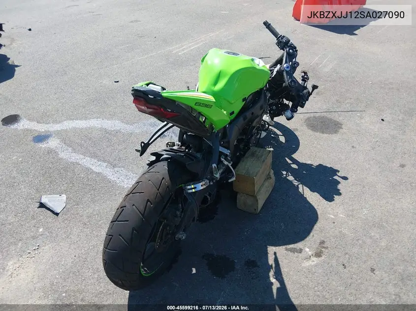2025 Kawasaki Zx636 K VIN: JKBZXJJ12SA027090 Lot: 45599216