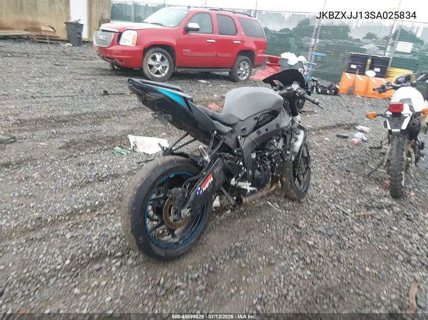 2025 Kawasaki Zx636 K VIN: JKBZXJJ13SA025834 Lot: 45599829