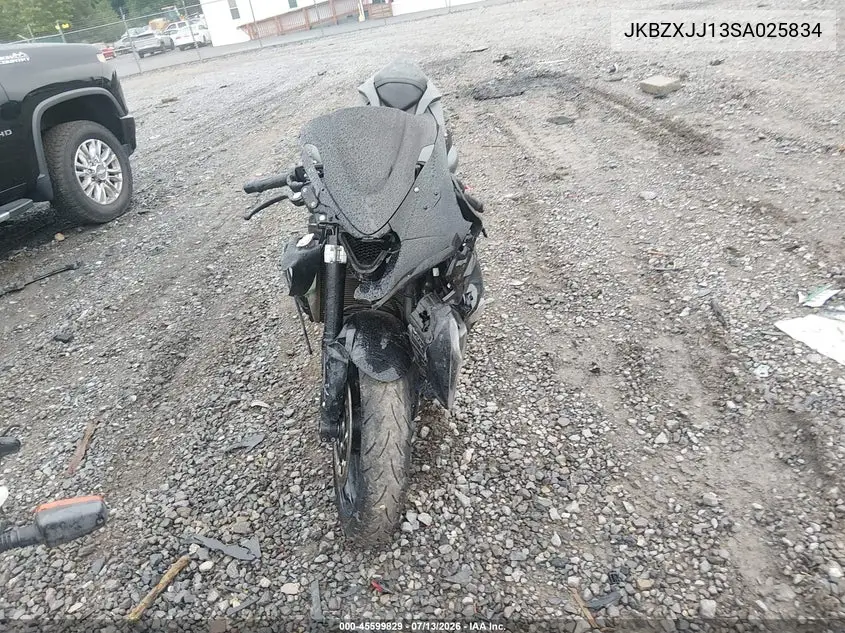 2025 Kawasaki Zx636 K VIN: JKBZXJJ13SA025834 Lot: 45599829