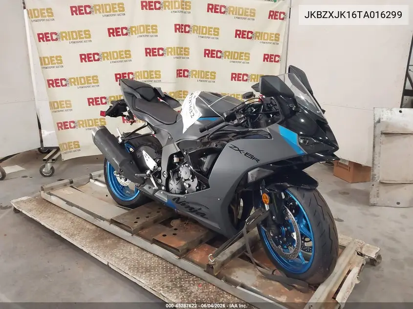2026 Kawasaki Zx636 K VIN: JKBZXJK16TA016299 Lot: 45287622