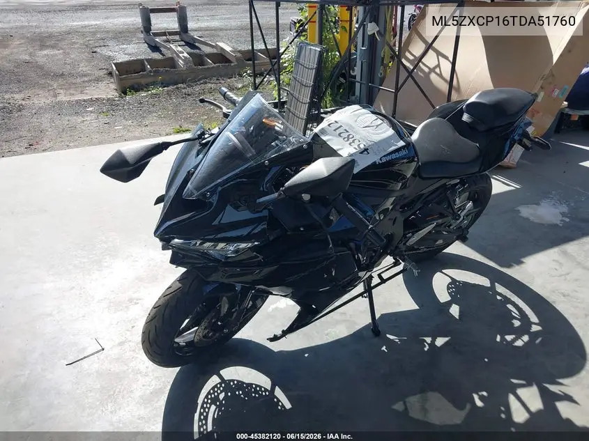 2026 Kawasaki Zx400 P VIN: ML5ZXCP16TDA51760 Lot: 45382120