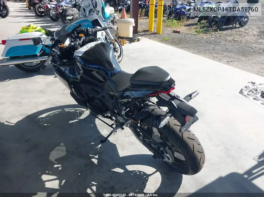 2026 Kawasaki Zx400 P VIN: ML5ZXCP16TDA51760 Lot: 45382120