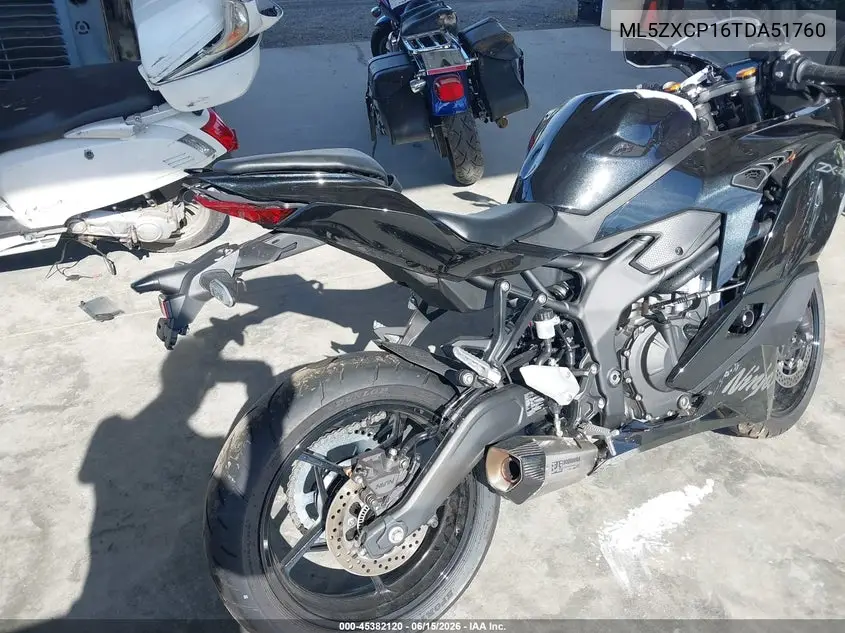 2026 Kawasaki Zx400 P VIN: ML5ZXCP16TDA51760 Lot: 45382120