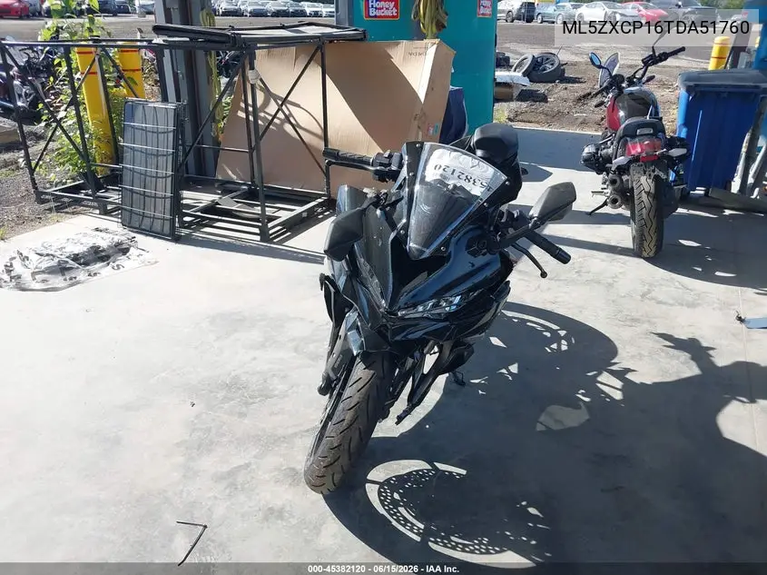 2026 Kawasaki Zx400 P VIN: ML5ZXCP16TDA51760 Lot: 45382120